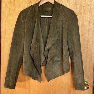 Anthropologie (BlankNYC) – Olive Green Suede Jacket